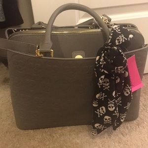 Betsey Johnson Skull Satchel NWT
